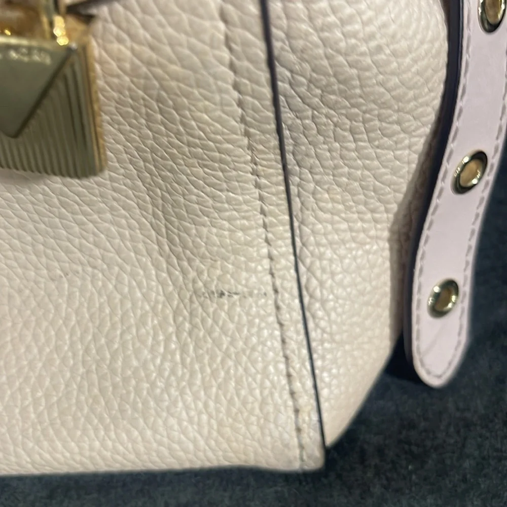 Michael Kors Bristol Studded Leather Satchel Crossbody Purse Shoulder Bag
